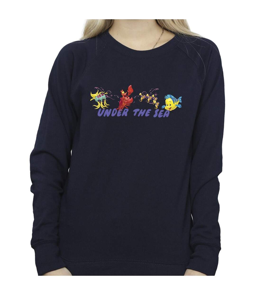 Disney - Sweat THE LITTLE MERMAID UNDER THE SEA - Femme (Bleu marine) - UTBI23472-3