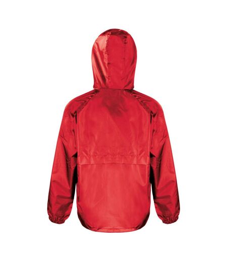 Mens Core Lightweight Waterproof Shield Windproof Jacket Red Result