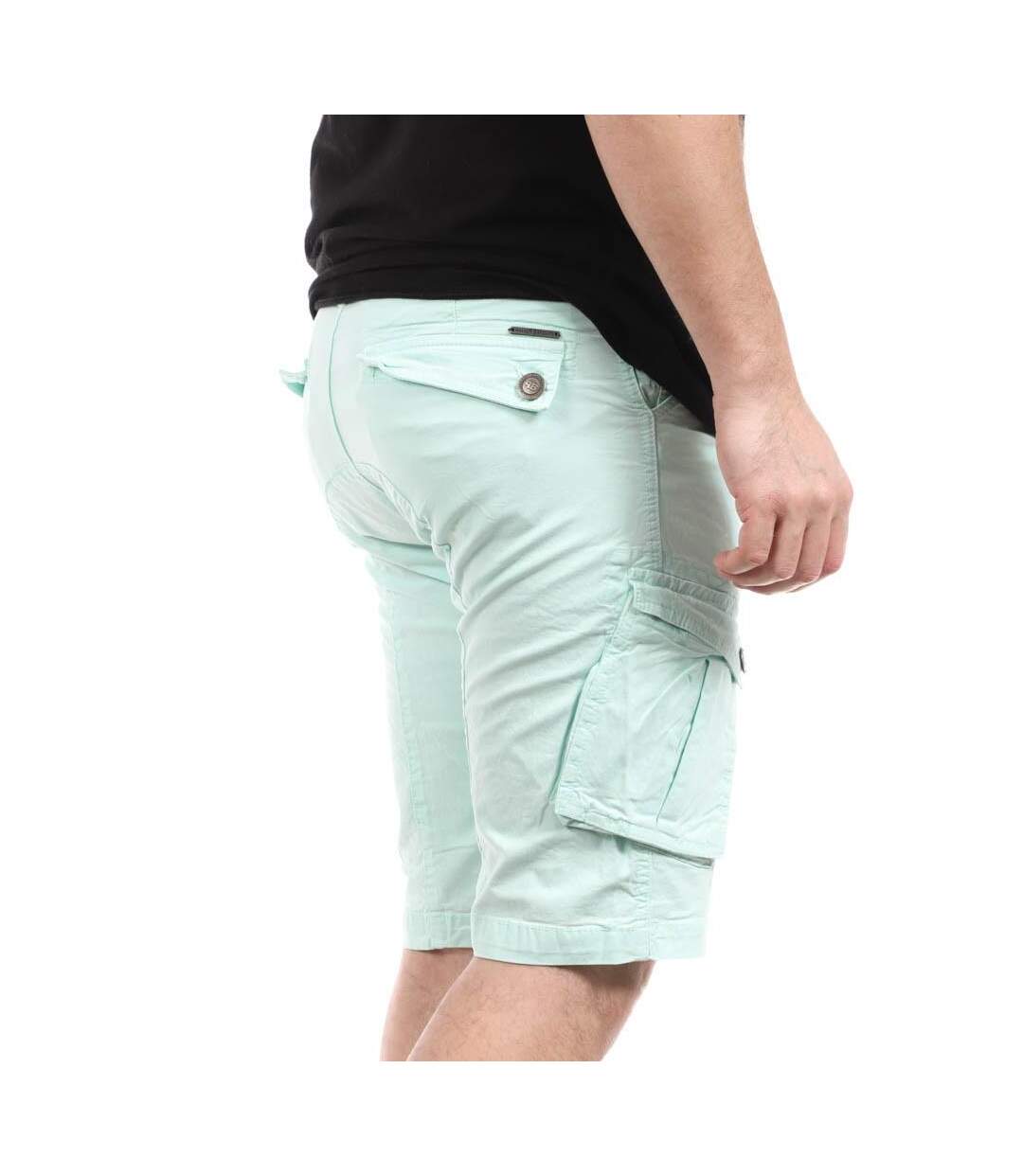 Bermuda Cargo Turquoise Homme Paname Brothers Betty - L-2