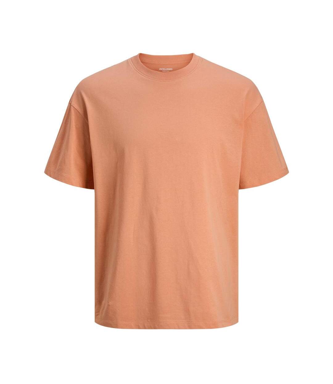 T-Shirt Orange Homme Jack & Jones Bradley - XL