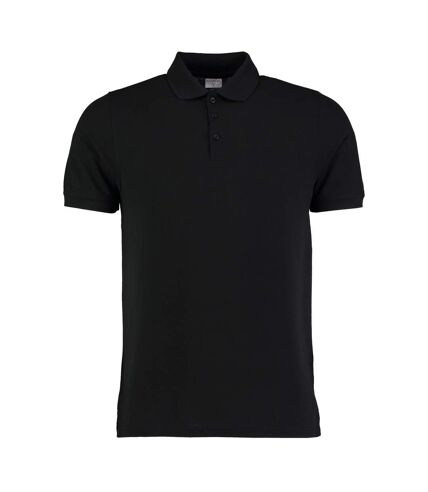 Kustom Kit Mens Klassic Superwash 60°C Heavyweight Slim Polo Shirt (Black)