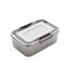 Recycled stainless steel lunch box one size silver XD Collection-1