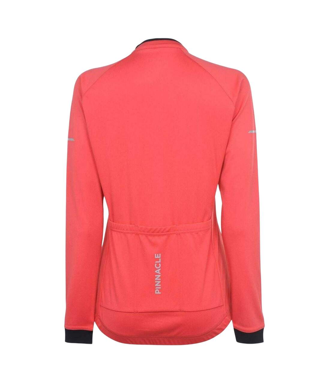 Womens/ladies Logo Long-sleeved Cycling Jersey Coral Pinnacle-3