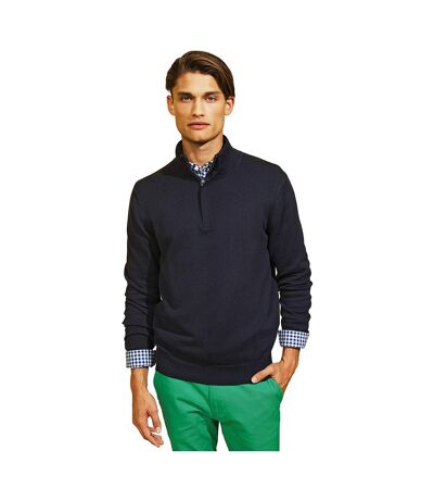 Outdoor Look Embrace Sweatshirt Homme en Melange de Coton Zippé Pull Homme