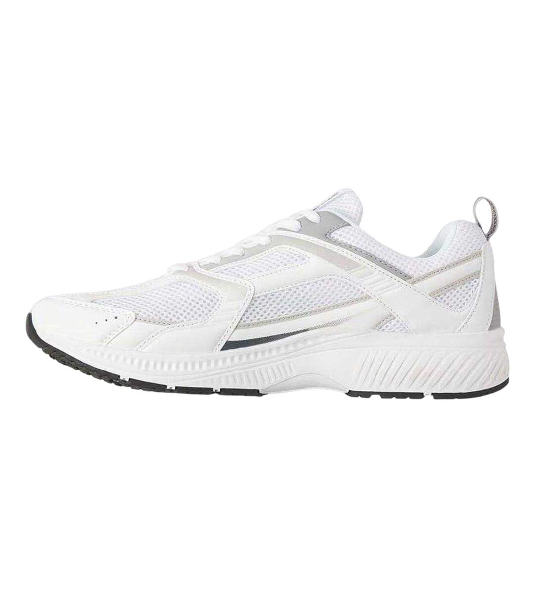 Mens Tokyo Leather Lace Up Trainers Bright White Jack And Jones-2