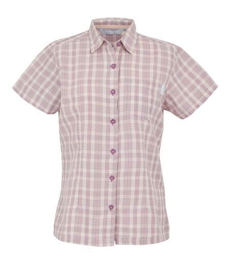 Chemisier Manches Courtes Motif/style À Carreaux Mindano Femme Lilas Regatta