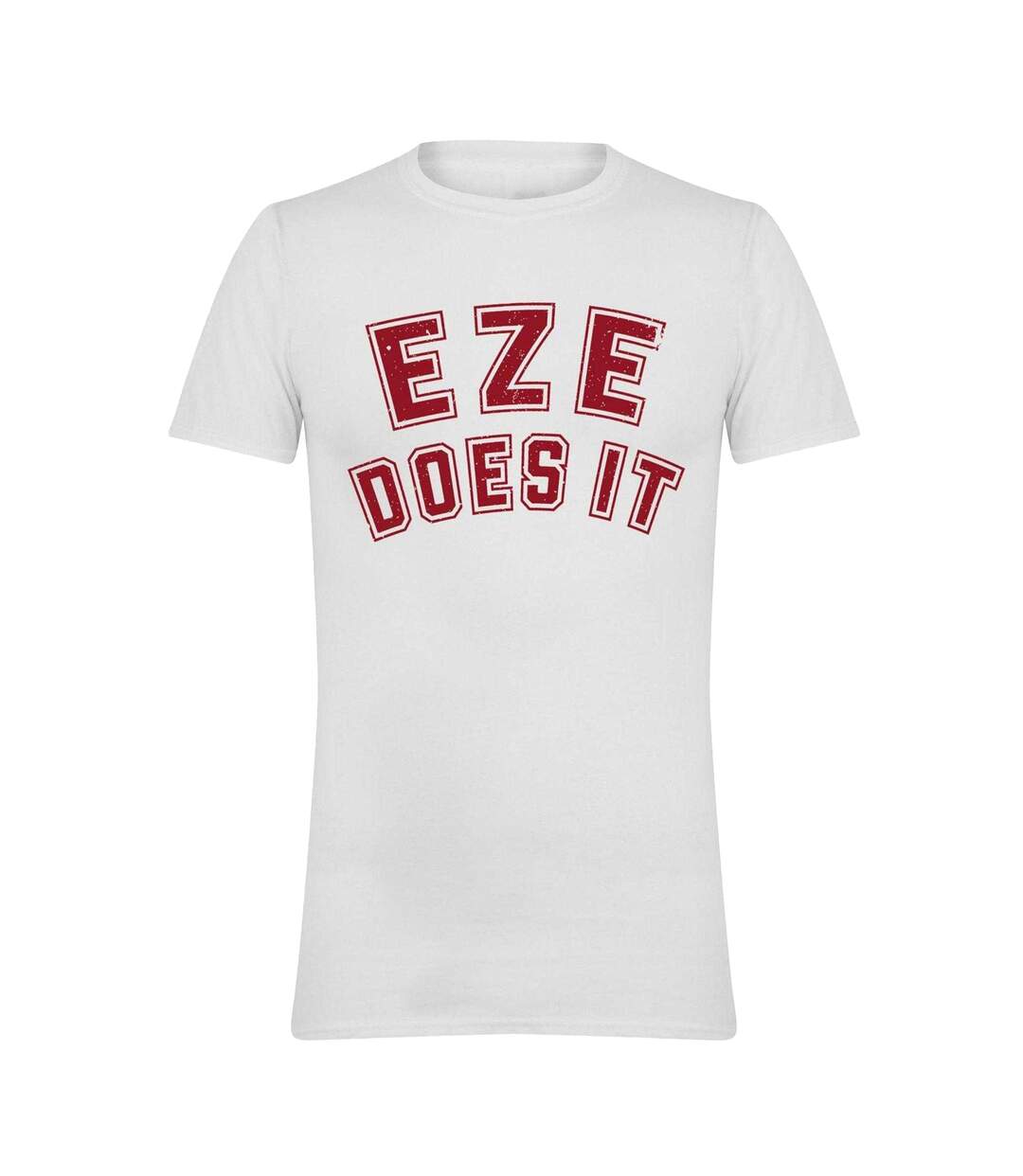 Mens Eze Does It Football T-shirt White AWD-1