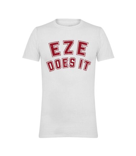 Mens Eze Does It Football T-shirt White AWD