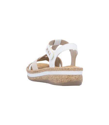 Sandale Compensée Cuir Rieker Massa