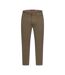 D555 Chino Extensible Et Effilé Motif/style Uni Kelvin Homme Marron Kaki Duke-2