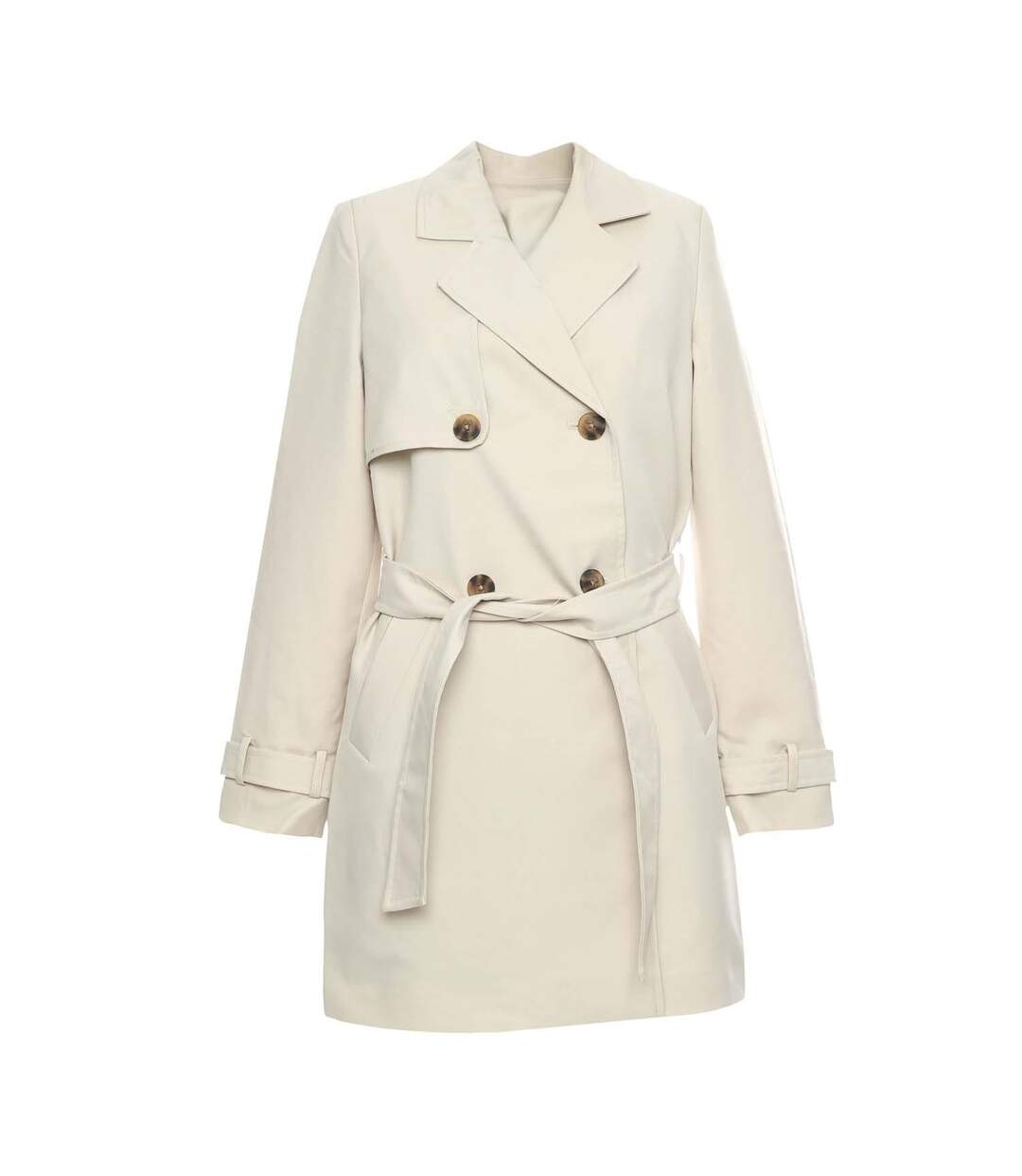 Trench Celeste Femme Blanc Cassé Vero Moda-1