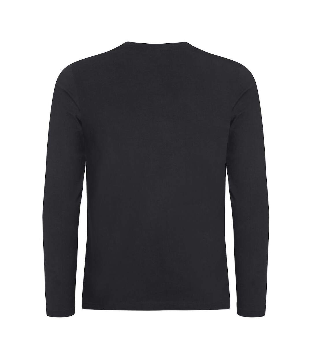 Mens Premium Long-sleeved T-shirt Black Clique-2