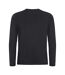 Mens Premium Long-sleeved T-shirt Black Clique-2