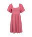 Womens/ladies verona broderie sleeve dress rust Mountain Warehouse