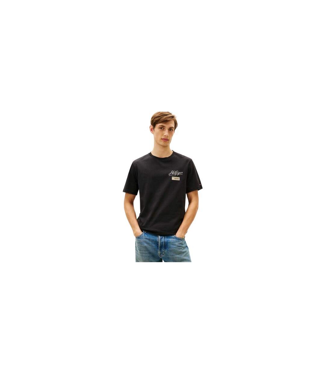T-shirt Modern Homme Noir Tommy Hilfiger-1
