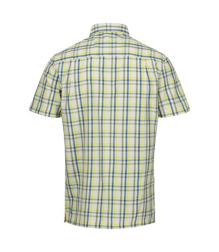 Chemise mindano homme vert piquant / bleu marocain / jaune verdâtre Regatta Regatta