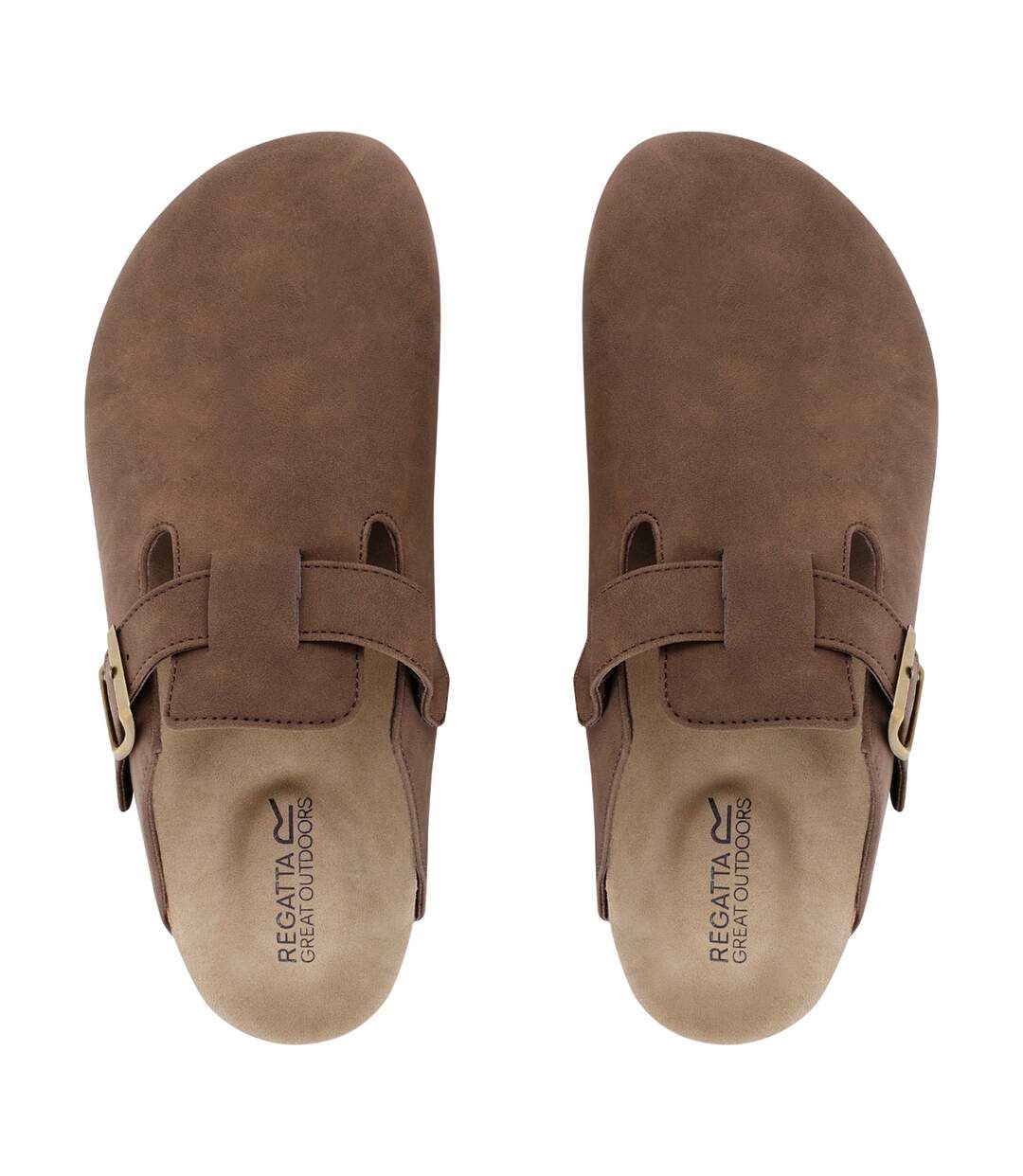 Mules kaber homme marron foncé Regatta-4