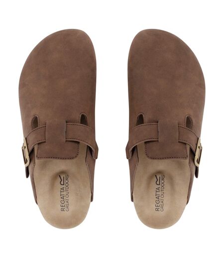 Mules kaber homme marron foncé Regatta