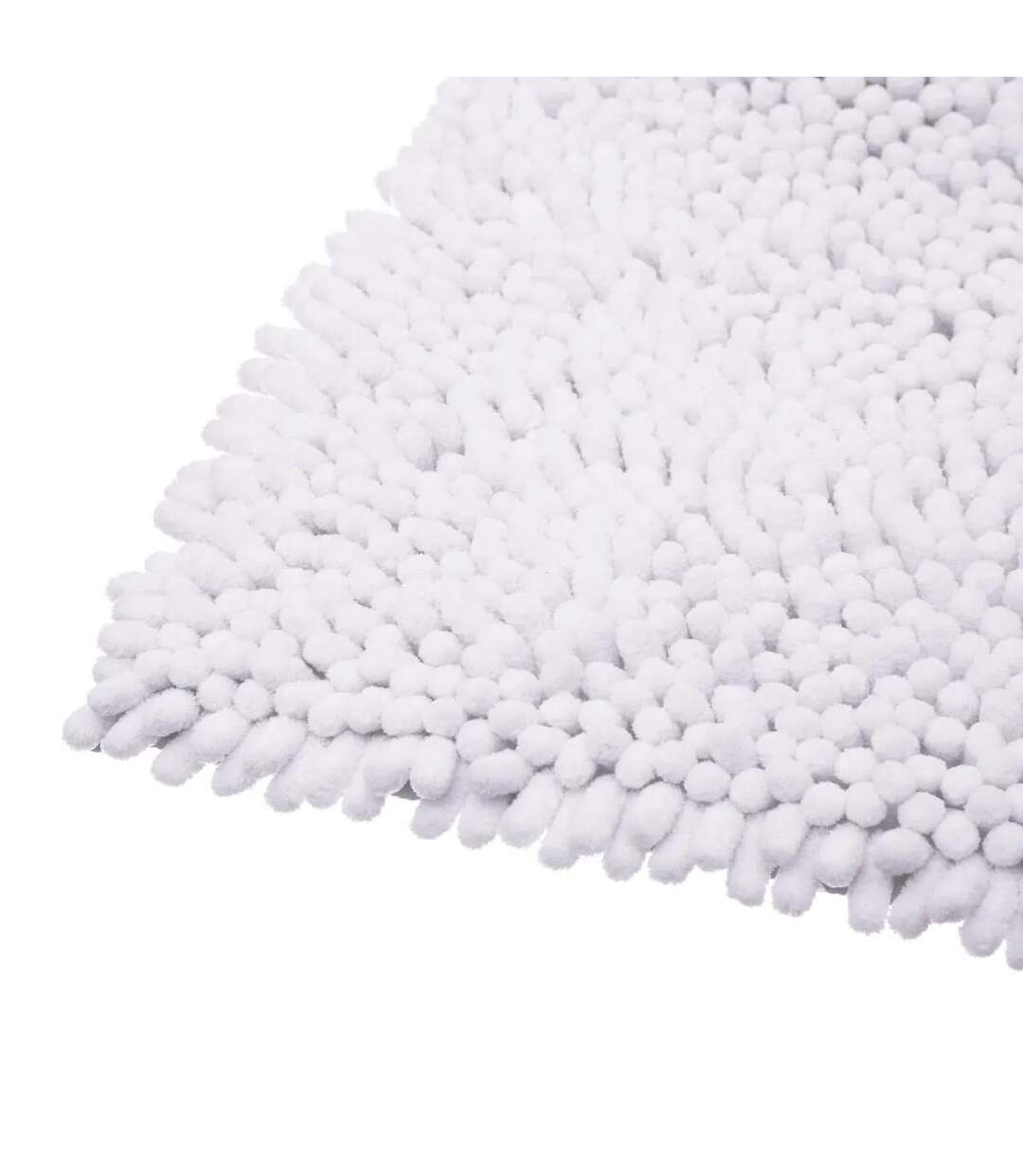 Tapis de Salle De Bain Maxi Chenille 50x80cm Blanc-2