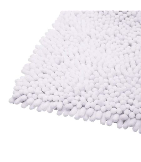 Tapis de Salle De Bain Maxi Chenille 50x80cm Blanc