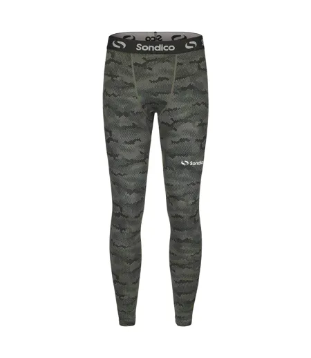 Legging Thermique Motif/style Camouflage Core Homme Vert Sondico