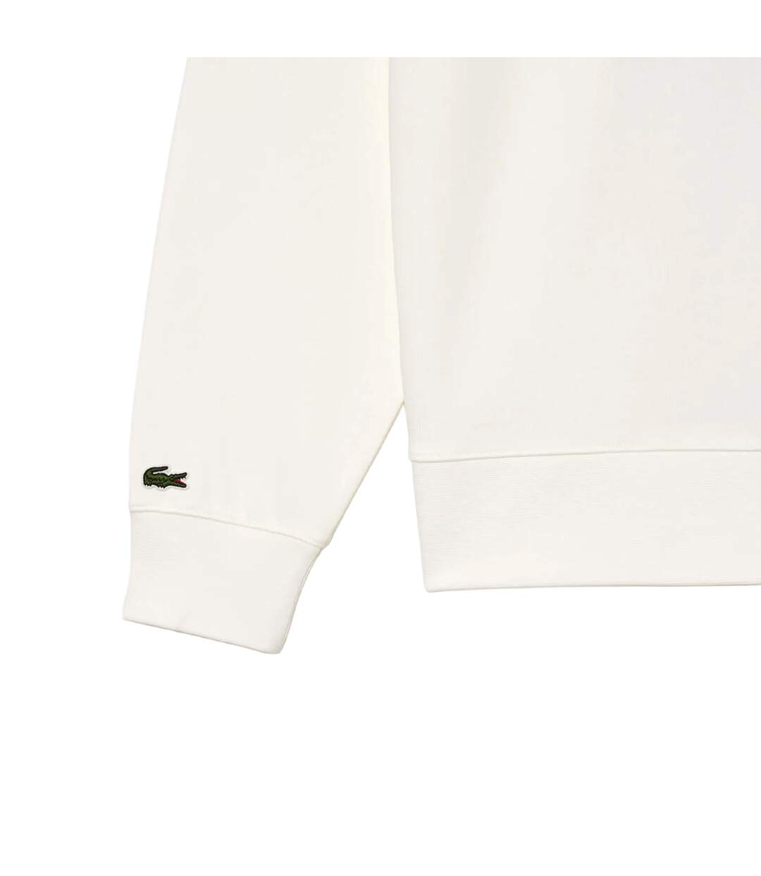 Womens/ladies Fleece Relaxed Fit Hoodie Cream Lacoste-3