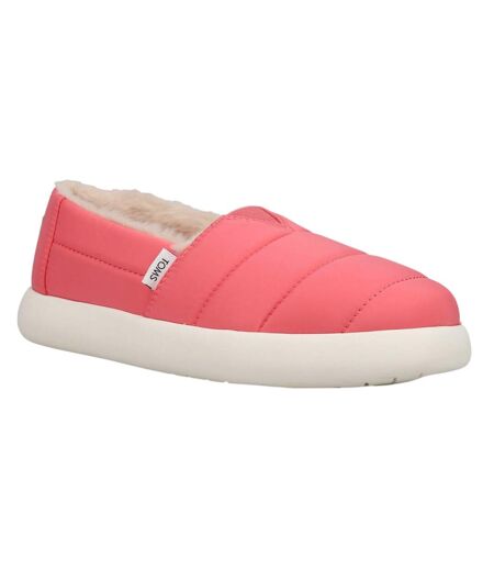 Womens/ladies Alpama Slippers Pink Toms