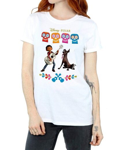 Disney - T-shirt COCO MIGUEL LOGO - Femme (Blanc) - UTBI16387