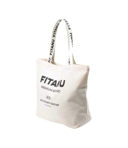 Tote Bag Motif/style Logo Taille Unique Beige Fitanu