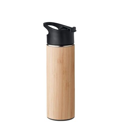 Nanda bamboo double wall 450ml water bottle one size wood MidOcean
