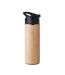 Nanda bamboo double wall 450ml water bottle one size wood MidOcean-1