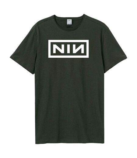 T-shirt Motif/style Nin One Colour Adulte Charbon Amplified