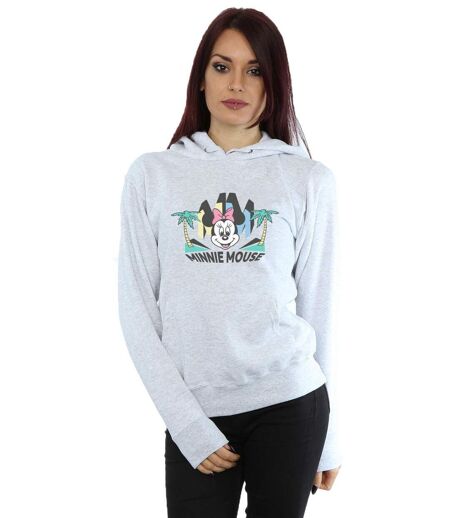 Disney Womens/Ladies Minnie MM Palm Hoodie (Gris sportif) - UTBI11475