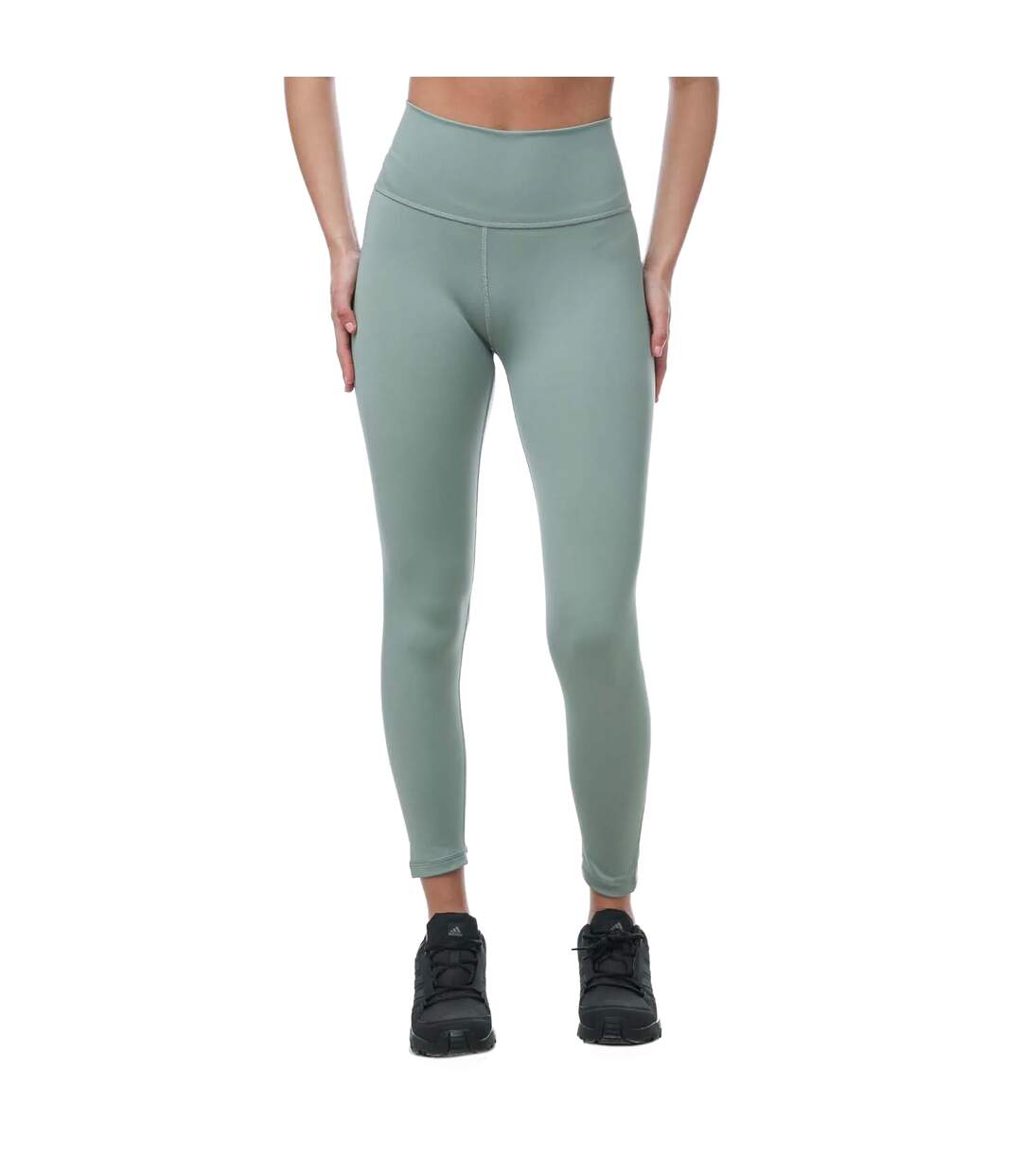 Legging 7/8 optime femme argenté Adidas-1