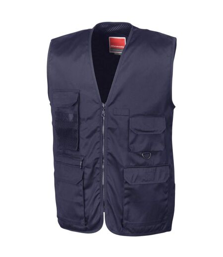 Safari Veste Sans Manches Homme Bleu Marine Foncé Result