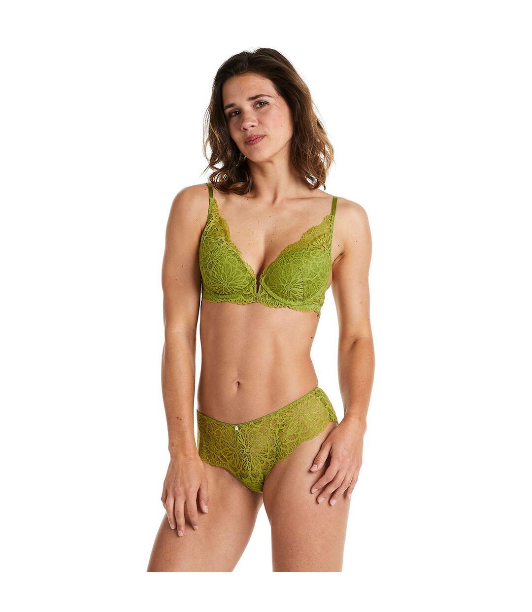 Soutien-gorge ampliforme coque moulée vert Fougère