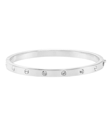 Bangle One Size Crystal Silver Kate Spade
