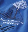 Men's Blue Yacht Club Polo Shirt Atlas For Men