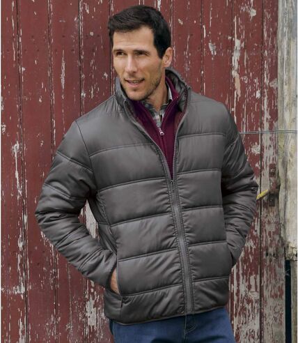Original Outdoor szürke steppelt kabát
