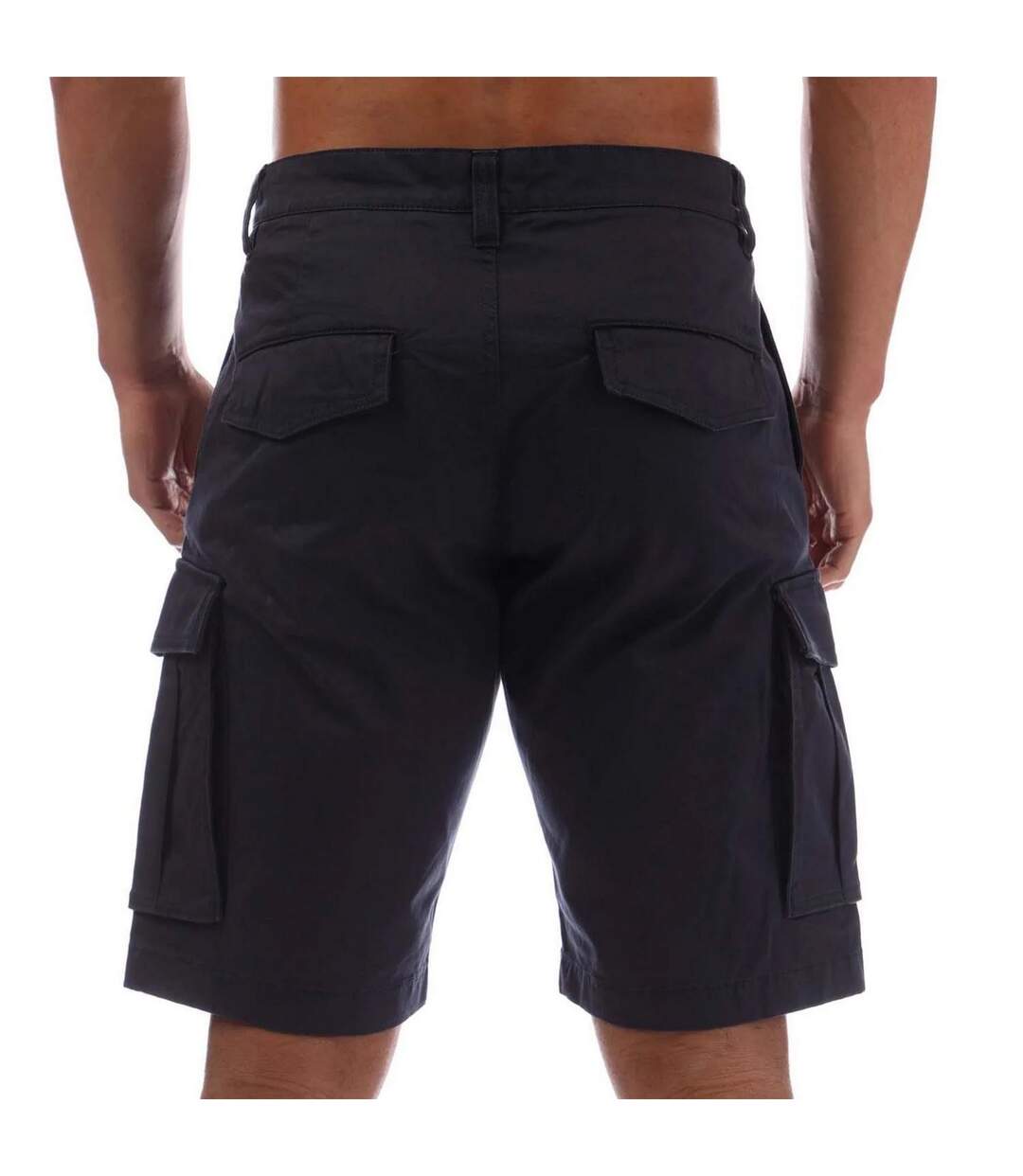 Mens Twill Relaxed Fit Cargo Shorts Navy Gant-3