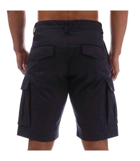 Mens Twill Relaxed Fit Cargo Shorts Navy Gant