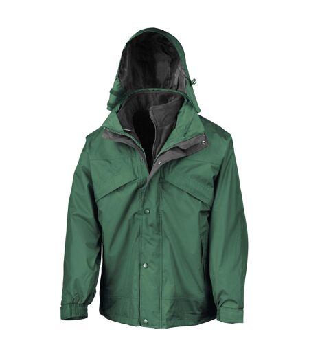 Veste Imperméable Coupe-vent 3 En 1 Homme Vert Bouteille Result