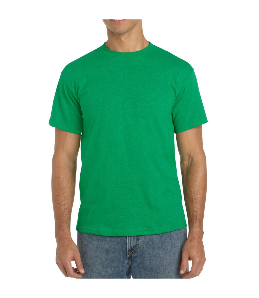 Gildan – Lot de 5 T-shirts manches courtes - Hommes (Vert chiné) - UTBC4807