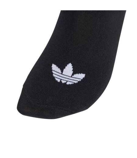 Lot De 6  Socquettes Motif/style Trèfle Femme Noir Adidas
