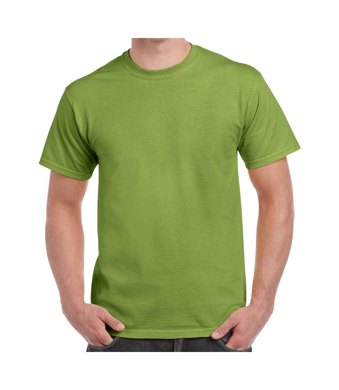 T-shirt manches courtes homme jaune vif Gildan