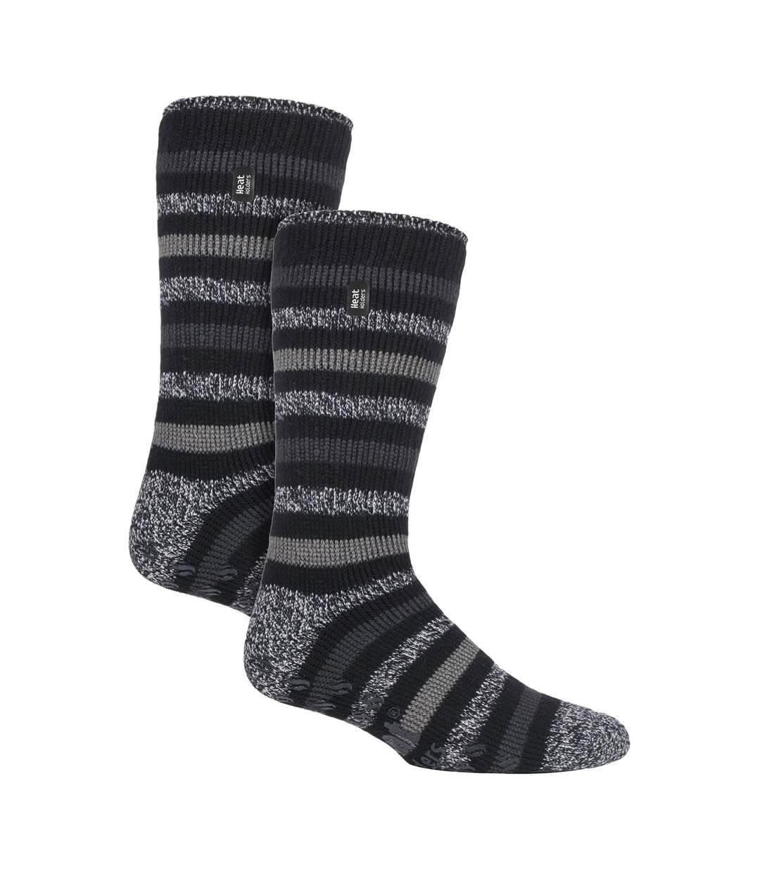 2 Pair Mens Winter Crew Slipper Socks-1
