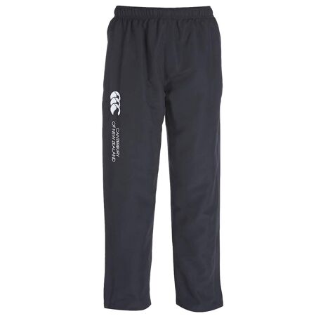Mens Open Hem Tracksuit Bottoms Black Canterbury
