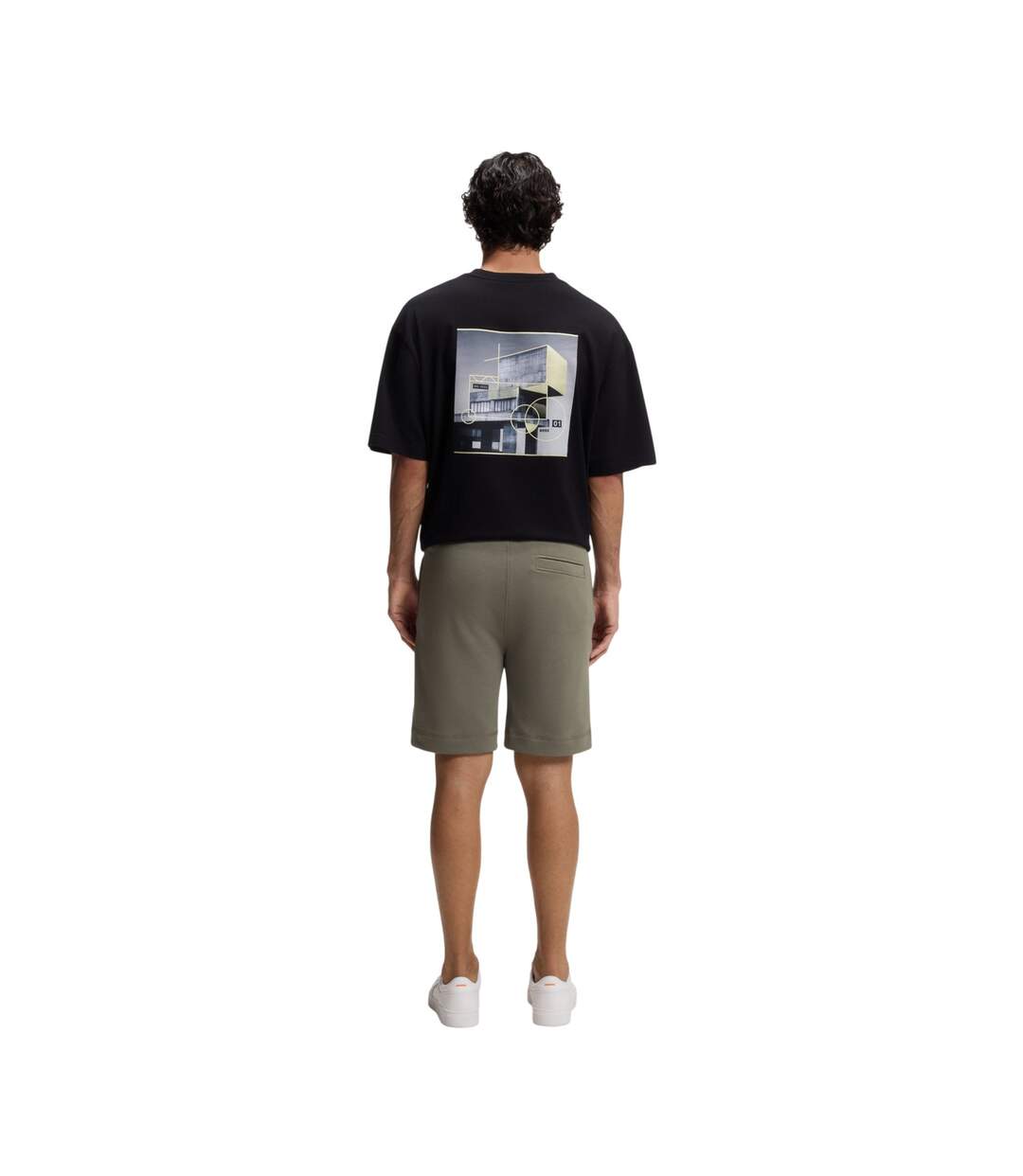 Mens Sewalk Shorts Grey Boss-3