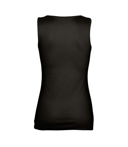 SOLS Womens/Ladies Jane Sleeveless Tank / Vest Top (Deep Black) - UTPC311