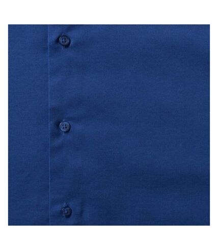 Russell Collection Mens Short Sleeve Easy Care Tailored Oxford Shirt (Bright Royal) - UTBC1016